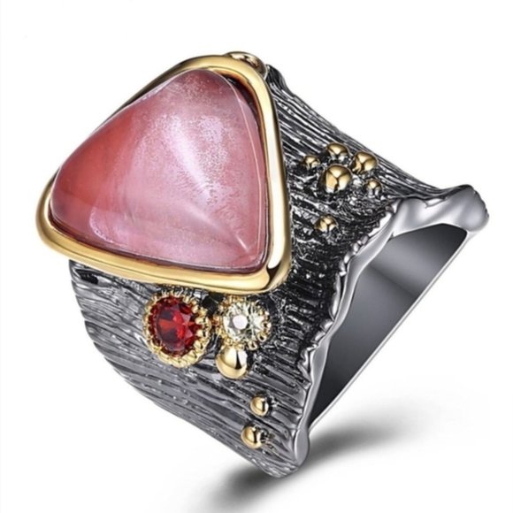 Jewelry - Italian Jewelry Watermelon Stone Ring